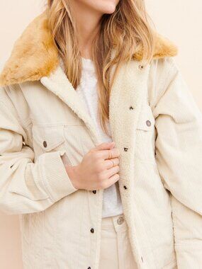 Levi's® Premium Oversized Corduroy Faux Fur Trucker Jacket